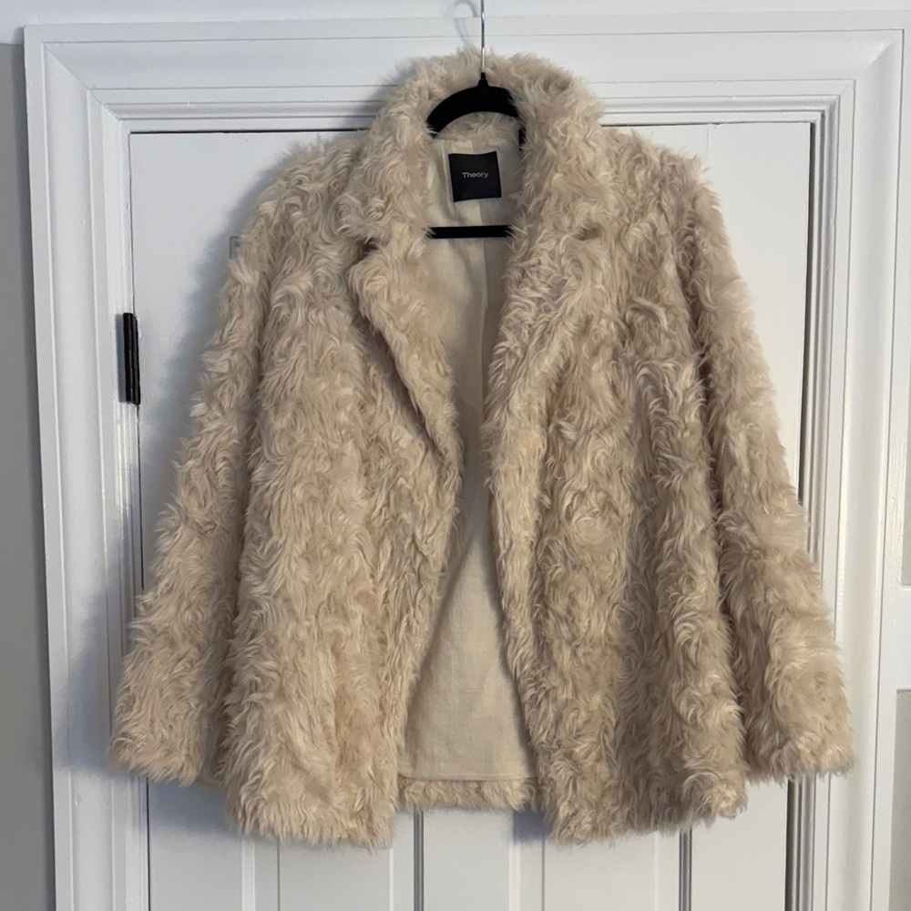 Theory Women's Tan Teddy Jacket
